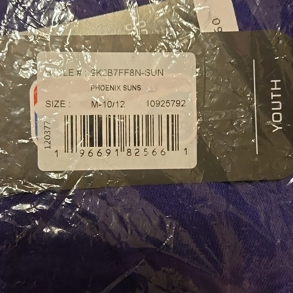 NWT Youth Phoenix Suns Purple Home Fleece Hoodie Pullover